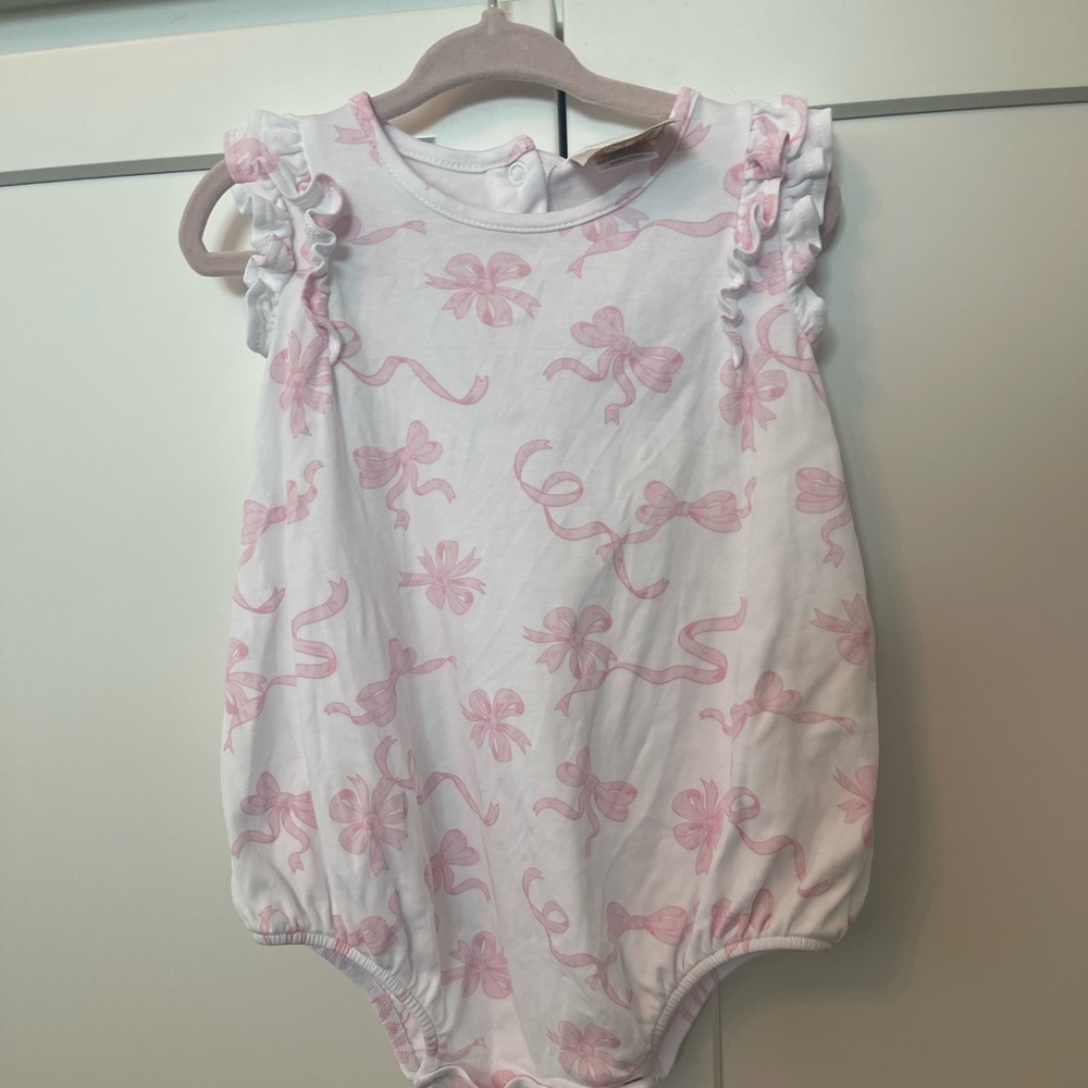 The Beaufort Bonnet Company Pink and White One Piece